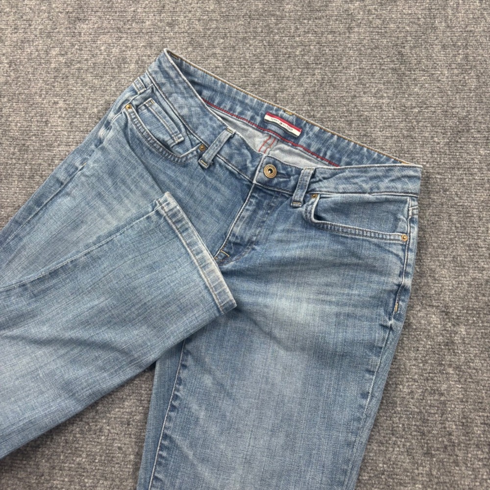 Tommy Hilfiger Boyfriend Jeans 2 Light Blue Wash Relaxed Denim Womens‎